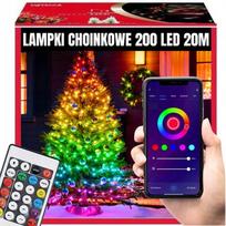 Extralink CHRISTMAS TREE LIGHT STRIP 200 LED MULTICOLOR HOLIDAY SMART WIFI REMOTE 20M