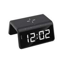 Pakrovėjas - Havit W320 6-in-1 su Žadintuvu ir RGB Apšvietimu, 15W, USB Type-A į Type-C, 145mm x 116mm x 73mm, 225g, Juodas, Juoda