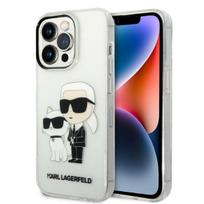 Karl Lagerfeld KLHCP14LHNKCTGT iPhone 14 Pro 6.1" clear hard case, glitter, Karl  AND  Choupette