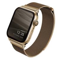 uniq Dante Strap for Apple Watch Series 1/2/3/4/5/6/7/8/SE/SE2 42/44/45mm, stainless steel, caramel gold