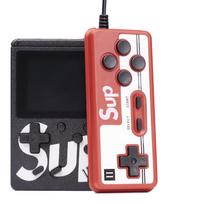 RoGer Retro mini game console with 400 games / 3-inch color screen / TV output / Black + remote