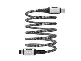 HAVIT CB6298 – Magnetic USB Type-C to Lightning cable, 1 m (black)