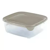 Curver Food container set, 3 pieces, rectangular, 0.25+0.8+1.7L Fresh AND Go, beige