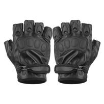 Puspirštės pirštinės lauko sportui dviračių sportui neslystančios amortizacinės PU odinės pirštinės Half Finger Gloves  Half-finge