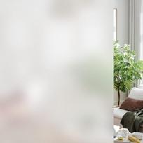Matiniu langu privatumo plėvelė Šilumos kontrolė UV blokavimas, statinis prilipimas nepaliekantis klijų Daugkartinio naudojimo durų uždangalai vonios kambariui namų biurui 30x100cm