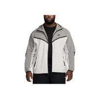 Nike Woven Tech Breathable Hooded Zip Fashion Long Sleeve Jacket Men Jacket Light-Iron-Ore HM7151-014 S gray