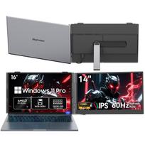 Blackview GamiBook 8 Nešiojamasis kompiuteris 16 colių 32GB 1TB AMD Ryzen™ 7 7735HS 8 branduoliai 16 gijų Windows11 Pro Nešiojamasis kompiuteris 16+512 with 1*SCM6 pilka