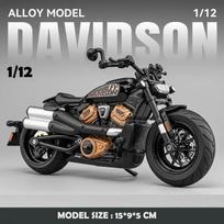 1:12 Scale Sportster S Alloy Toy Motorcycle Model Diecast Metal Shock Absorption Turning Off-road Motor Models for Boys Gifts juoda