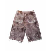 LUXEON Streetwear Šortai Y2K Vyriški Moteriški Gotikiniai Hip Hopo Cirkoniai Blizgučiai Retro Laisvi Džinsiniai Džinsiniai Sportiniai Šortai Aukštas Juosmuo Laisvalaikio Šortai S
