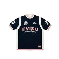 Palace X Evisu Collaboration SS26 Retro Sports Half High Neck Half Zip Short Sleeve Knit Top Unisex tops PAL-SS26-045 XL