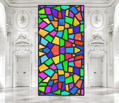 Individualizuojamas vitražo langų plėvelė matinė mozaikinė tinklelio privatumo apsauga be klijų dekoratyvinis vonios kambarys miegamasis virtuvė namai 40x60cm