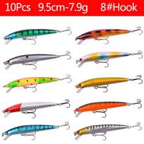 Mišrių meškerio masalų rinkiniai Crankbait Minnow Popper Masalas Bass Masalai wobbler Rinkinys Gyvas Netikras Žvejybos masalas Įrankiai