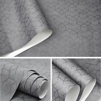 Paprasto geometrinio rašto tapetų rulonas Modernaus dizaino sienų popierius Namų sienų dekoras Miegamojo svetainės fonas Tamsiai pilkas baltas juodas 2mx53cm