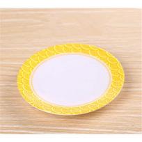 small round Plastic Japan Food Sushi Melamine Dish Rotary Sushi Plate Round Colorful Conveyor Belt Sushi Serving dinner plates