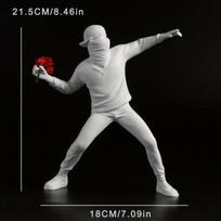 1 vnt. Dervos Banksy skulptūros Gėlių metiko statula Bombers Namų dekoras Stalo aksesuarai Kolekcionuojama figūrėlė Dekoratyvinis Inter