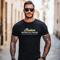 2026 Vyriški marškinėliai Laisvalaikio Indėnai Motociklo Marškinėliai Grafiniai Ypač Dideli Motociklininko Biker Cafe Racer Chopper Vintage Streetwear Marškinėliai 4XL