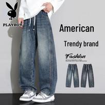 PLAYBOY Men's American Straight Loose Fit Jeans XL