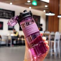 Vandens butelis sportui nepralaidus plastikinis treniruoklių salė lauke vaikams 500 ml nešiojamas violetinė