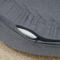 "PawHut" sofa šunims, skalbiamas užvalkalas, sofa naminiams gyvūnėliams su atlošu ir medinėmis kojomis, sofa katėms, skirta vidutinio dydžio šunims iki 25 kg, pilka