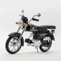 1/10 mastelio Honda JiaLing JH-70 lydinio klasikinio motociklo žaislai Metalinis modelis su garsu ir šviesa Vaikų dovana juoda