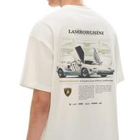 Lamborghini Countach „Visų laikų galios ir prestižo ikona“ Vintažinis superautomobilio grafikos Oversize gatvės drabužių marškinėlių viršus automobilių entuziastams 4XL