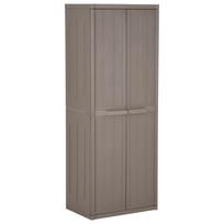 Sodo spintelė daiktams ruda 65x45x172cm PP