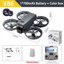 New V86 Drone 4K HD Camera Aerial Mini Drone 360°Obstacle Avoidance Optical Flow Positioning FPV Flight Mini Quadcopter 1 battery juoda