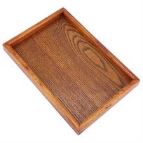 Stačiakampis medinis arbatos padėklas, serviravimo staliukas, lėkštė, užkandžių, maisto laikymo indas viešbučiui, namams 22x15cm