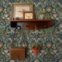 17.3 X472.4  Retro Boho Peel And Stick Floral Wallpaper Classic Waterproof Cabinet Stickers For Living Room Office Kitchen 44cmx1200cm