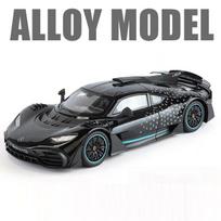 1:18 didelių Mercedes-Benz amg one sportinio automobilio modelių papuošalų ir modeliavimo lydinio automobilių žaislų gimtadienio dovanų kolekcija berniukams juoda