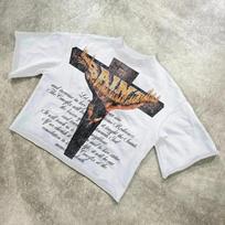 LUXEON Y2K Vintage Clothing Retro Classic Graphic Printed Loose Short Sleeve Harajuku Gothic Casual Oversized Cotton T Shirt Men Women S