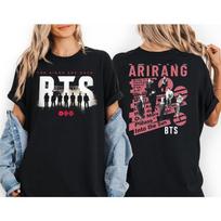 2026 Summer Fashion Tee Men Women Vintage Top Kpop Inspired Arirang Shirt,Music Lover Shirt, Retro Concert Style Shirt, Aesthetic Idol Fan Gift 4XL