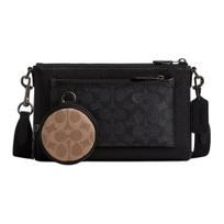 Coach Holden Crossbody krepšys vyriškas Signature drobės ir odos pasiuntinio krepšys CW372-QBXAJ Basic Set (Bag+Dust Bag)
