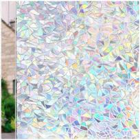 „Mul-styles“ dekoratyvinė langų plėvelė Anti-Look Statiška klijuojama langų lipdukai Vinilas, skirtas stiklo vitražams, lipni plėvelė 30X100 CM white