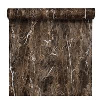 Aliejui ir vandeniui atspari marmurinė tapeta, lipni vinilinė lipdukas virtuvės viryklės spintelės namų dekoravimui, lipnus popieriaus lipdukas 1m x 40cm gray