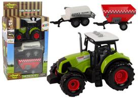 Žaislinis traktorius Lean Toys A Farmers Tale 12766, balta sp./juoda sp./raudona sp.