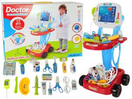 Žaislinis daktaro rinkinys, daktaro vežimėlis Medical Play Set