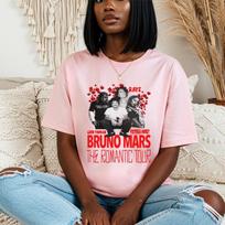 2026 Summer Fashion Men Women Bruno Mars Shirts, Leon Thomas, Raye, Victoria Monet, the Romantic Tour Concert Shirts 4XL