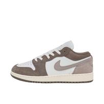 Air Jordan 1 Low GS Alyvuogių Pilka Enigmos Akmens Vaikų Sportbačiai Summit-White Šviesiai Dramblio Kaulo 553560-026 35.5