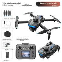 S181 Max Dronas 8K Profesionali HD Kamera Dronai 5G WIFI Šepečiu Nevaromas 360° Kliūčių Vengimo Variklis Optinis Didelis Ekranas Nuotolinio Valdymo Kvadrokopteris Žaislas 1 battery juoda