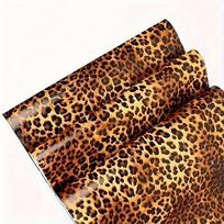 Madingi Leopardo Rašto Sienų Lipdukai Lipnūs Aukštos Klasės Svetainės Miegamojo Tapetai Spintos Baldų Atnaujinimo Lipdukai 45CMX1M