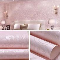 Self Adhesive White Embossed Damask Wallpaper Peel and Stick Plain Solid Color Damask Wall Paper for Bedroom Living Room Decor 53CMX1M