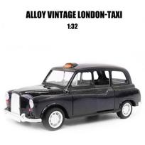 1:32 Lydinio Diecast Vintažinis Londono Taksi Automobilio Modelis durys atsidaro Klasikinis Traukiamas Atgal Miniatiūrinis Transporto Priemonės Replika Kolekcijai Dovanai juoda