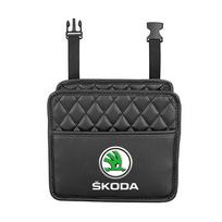 Automobilio laikymo krepšys Daugiafunkcinė kišenė sėdynės atloše Pakabinama Skoda Octavia Superb Rapid Kodiaq Karoq Fabia Kamiq Roomster Citigo juoda