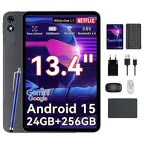 TABWEE T60 Pro Android 15 8GB RAM 256GB ROM Planšetė 13.4  5G WiFi 10000mAh 1200*1920 FHD Ekranas PC Planšetė su klaviatūra ir pele pilka