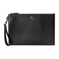 Gucci GG Marmont Sidabrinis Logotipas Odinė Delninė Vyriška Delninė Juoda 475317-0YK0N-1000 Basic Set (Bag+Dust Bag)