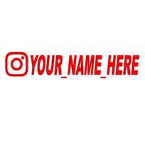 Vartotojo vardas Individualizuoti personalizuoti Instagram vinilo lipdukai Motociklas Instagram FACEBOOK Pritaikymo poreikiams Pastabos Automobilio lipdukas 30CM Long