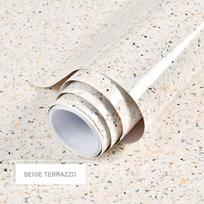 PVC Self-Adhesive White Wallpaper Waterproof Oil Resistant Sticker Marble Desktop Refurbished High Temperature Wall Paper 1m x 40cm