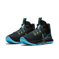 Nike LeBron Witness 5 EP Black Light Blue Fury CQ9381-004 EU 42.5 juoda/žalia