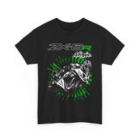 Kawasaki Ninja ZX-6R Spausdinti medvilniniai marškinėliai 2026 Vasara Vyriški ir moteriški Harajuku drabužiai Madingi laisvalaikio marškinėliai su motociklo tema 4XL